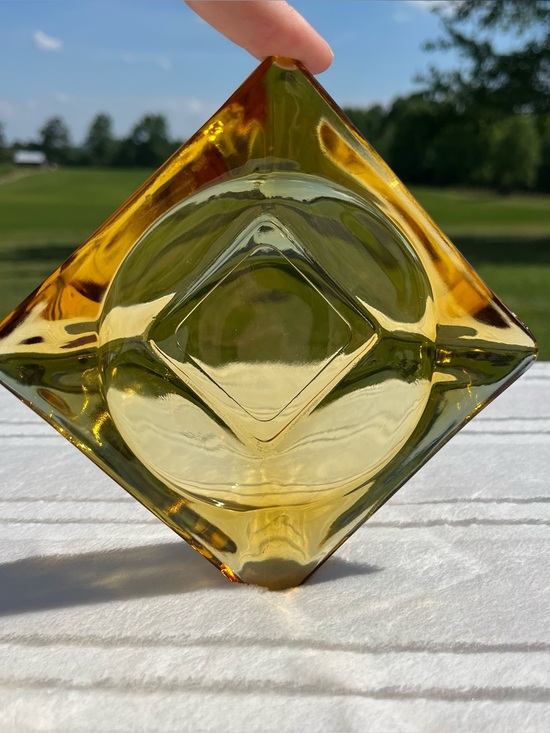 Vintage Other - 1970’s Anchor Amber Ash Tray or a beautiful paper weight